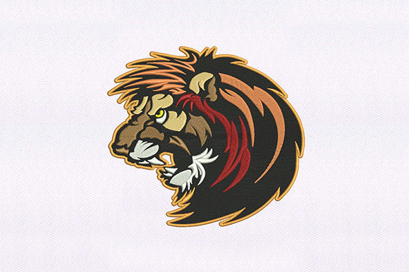 A Trusted Seller's Look at the African Lion Embroidery Design