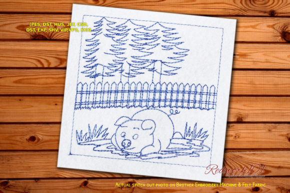 Evaluating the Sad Pig Redwork Design for Boutique Sweatshirts