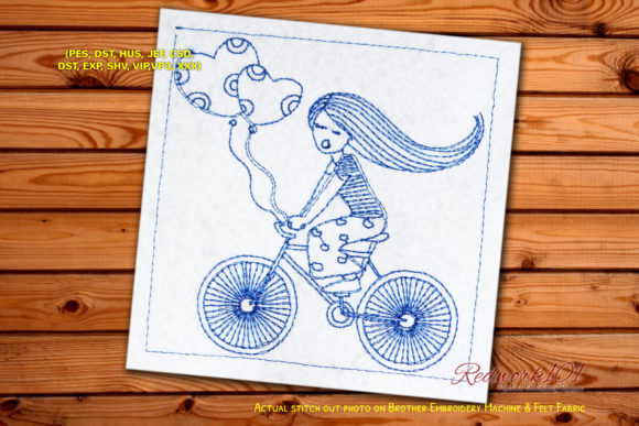 Girl Riding Bicycle in Love: A Valentine Design Review