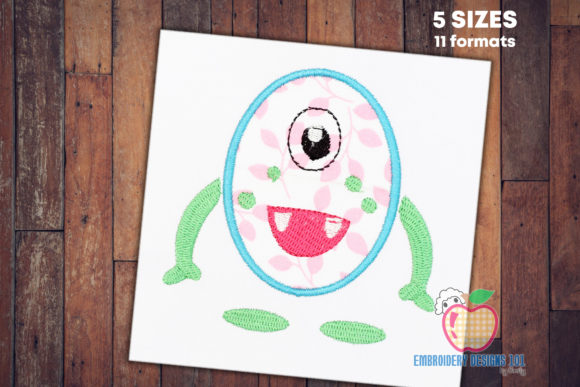 Happy Cartoon Monster Applique: A Designer's Review for Gifts